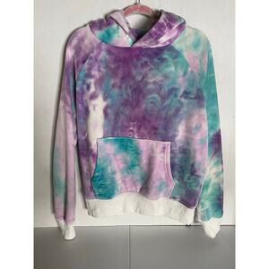 Spark Paws Velvet Hoodie 90's Retro Tie Dye
